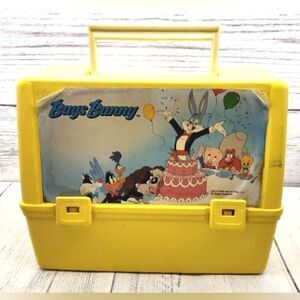 Bugs Bunny & Friends Vintage Lunch Box Warner Brothers Yellow